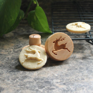 Leaping Reindeer Mini Cookie Stamp CSm-013