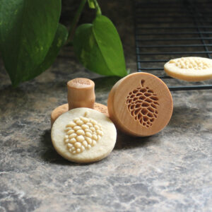 Ponderosa Pine Cone Mini Cookie Stamp CSm-014